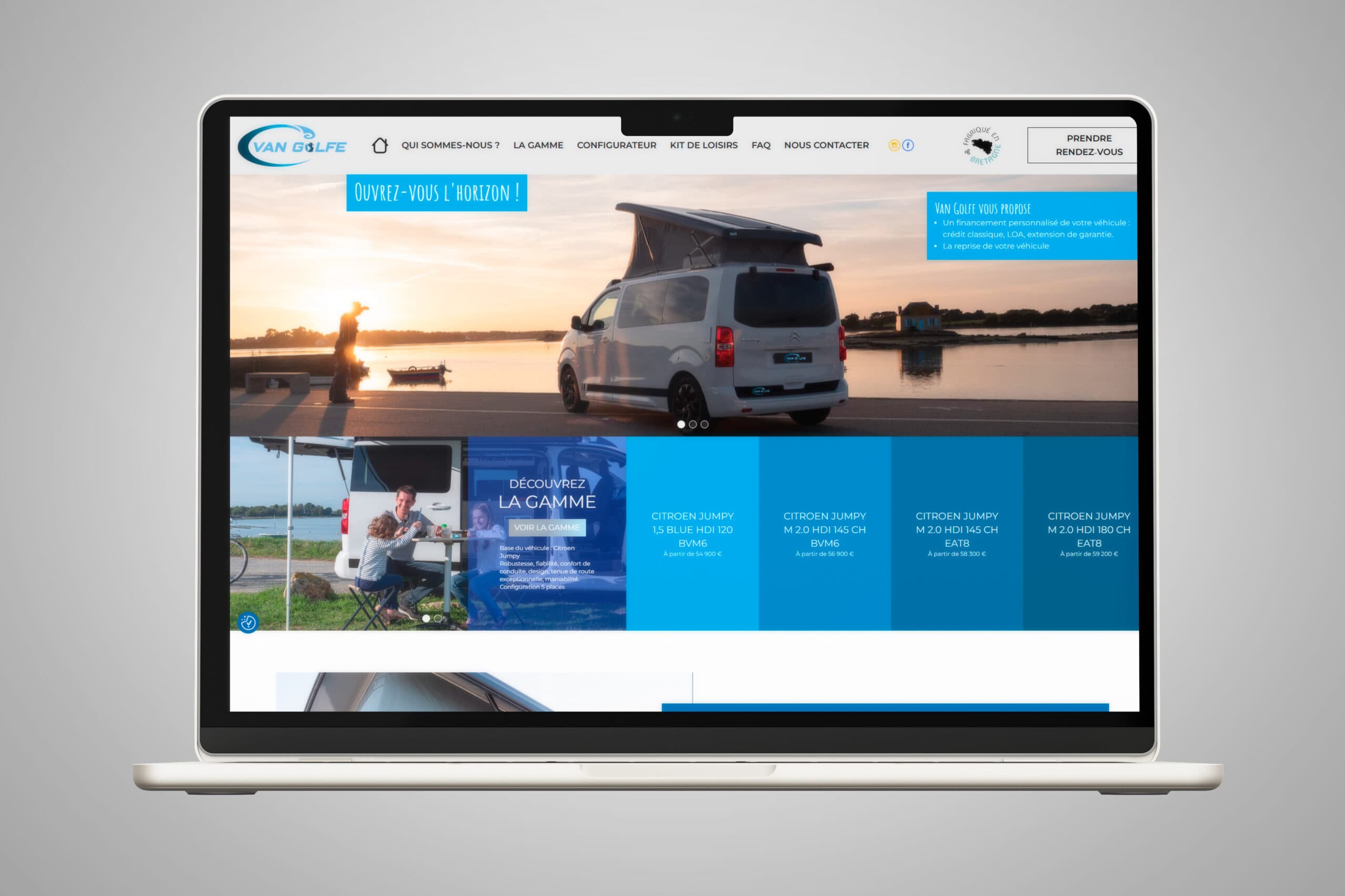 Réalisation web Van Golfe